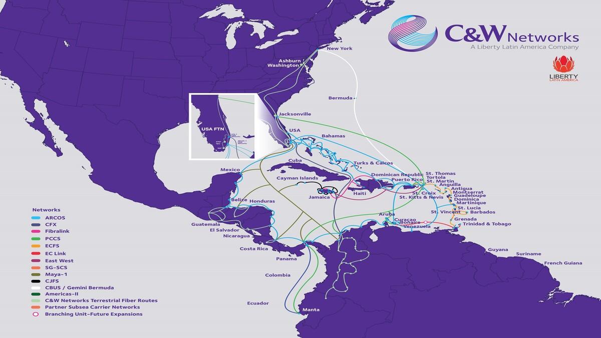 Colombia tiene una posición estratégica que garantiza la conectividad de América Latina gracias al despliegue de la infraestructura de C&W Networks en el país.