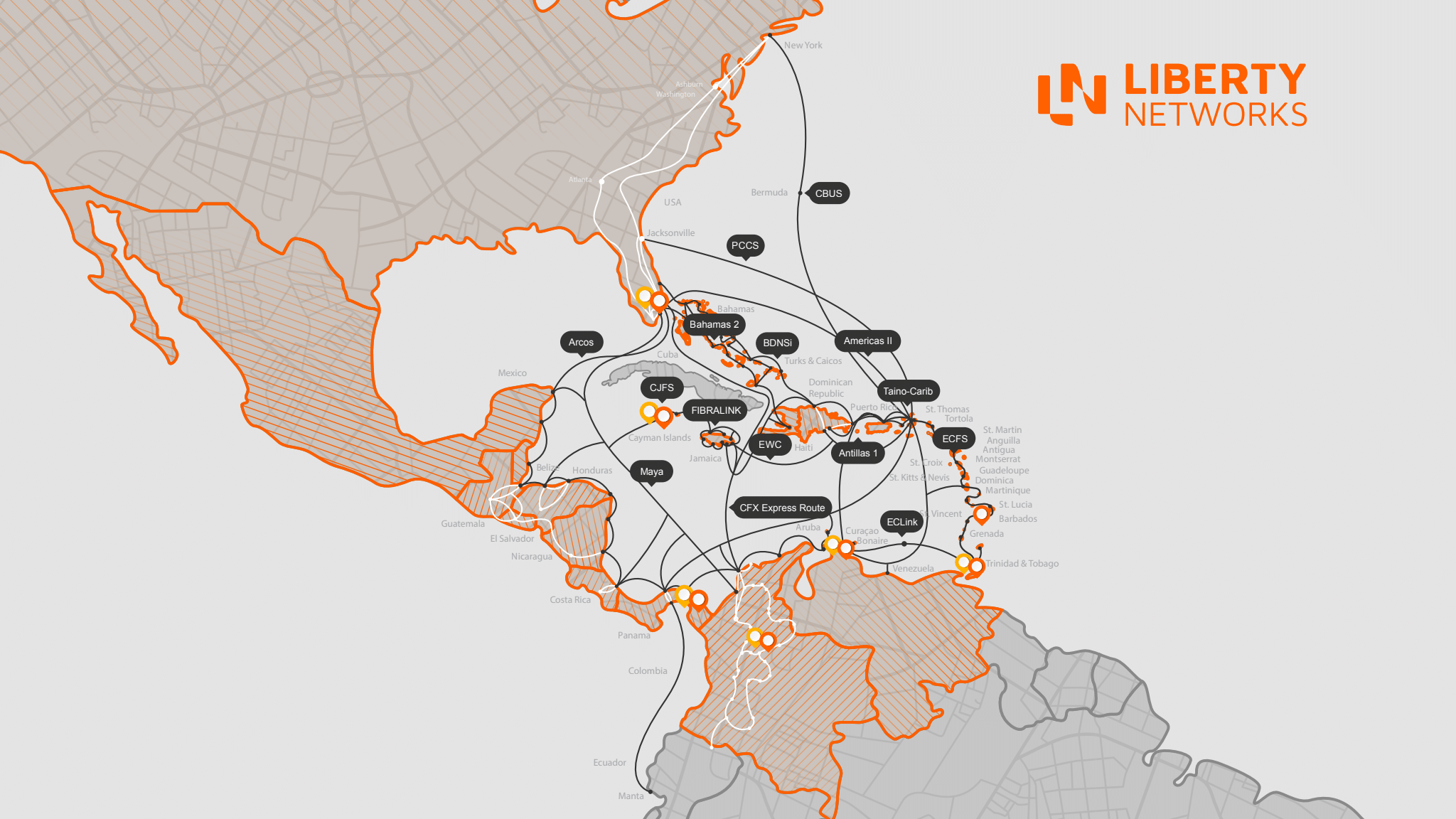 Liberty Networks, compañía que presta servicios de telecomunicaciones, invertirá un mínimo de 250 millones de dólares en los próximos cinco años en toda su operación en la región.