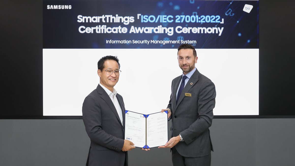 SmartThings de Samsung recibe la certificación ISO 27001