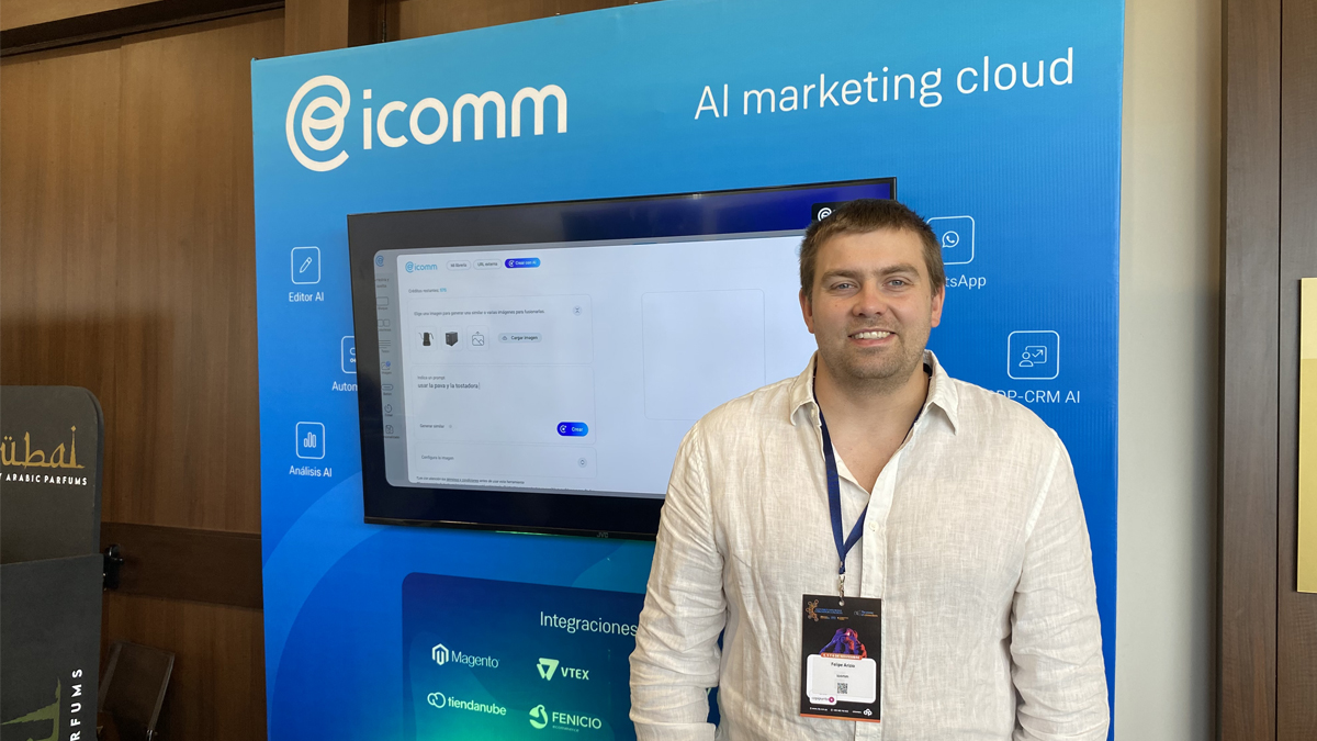 Felipe Arizio, Head of Sales de icomm durante el 15° Customer Experience & Innovation Congress de Asunción.