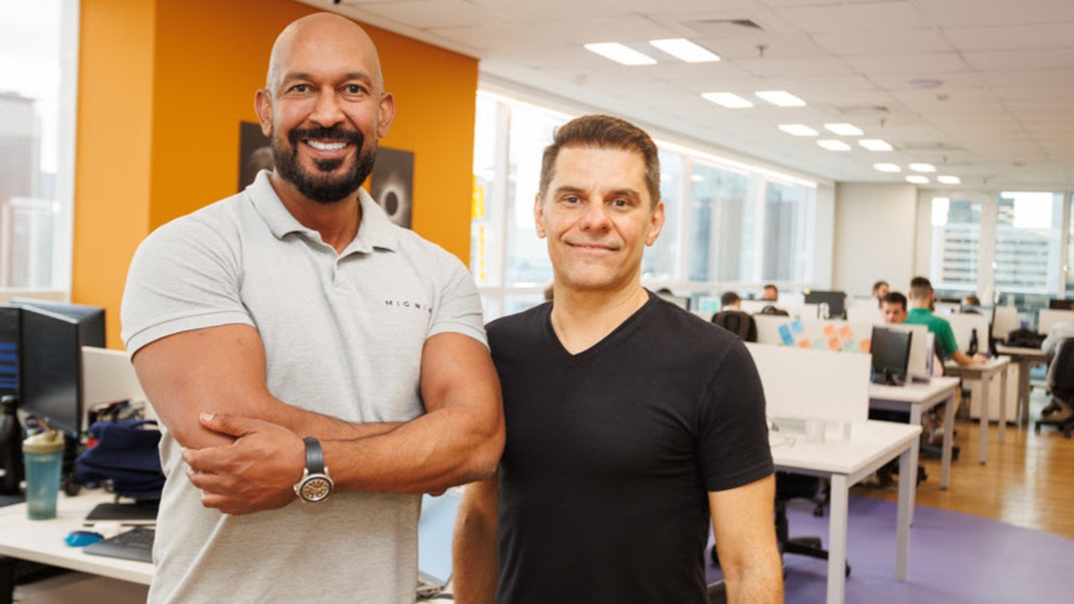 Guilherme Joventino, COO y cofundador de Mignow y su CEO, Paulo Secco.