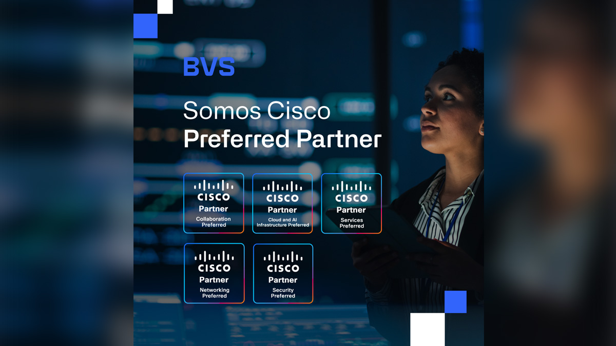 BVS se consolida como socio estratégico regional tras ser reconocida como Cisco Preferred Partner, distinción que avala su excelencia técnica y liderazgo en soluciones de infraestructura, seguridad e inteligencia artificial.