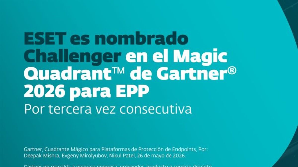 Por tercer año consecutivo, la compañía de ciberseguridad se posiciona de forma exclusiva en esta categoría del prestigioso informe global, consolidando una trayectoria de 16 años de reconocimiento gracias a su plataforma ESET PROTECT.