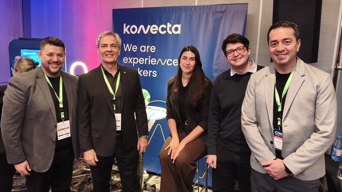 Konecta, sponsor del CRIC Argentina, contó con un stand donde estuvieron su director comercial, Jonatan Godoy Ripoll; el Omar Jorge; el Account Manager para Cono Sur, Ruy Rodríguez; el asesor de Preventa IT, Leandro Sierra; y la Commercial Pre Sales Southern Cone, Ludmila Ibarra.
