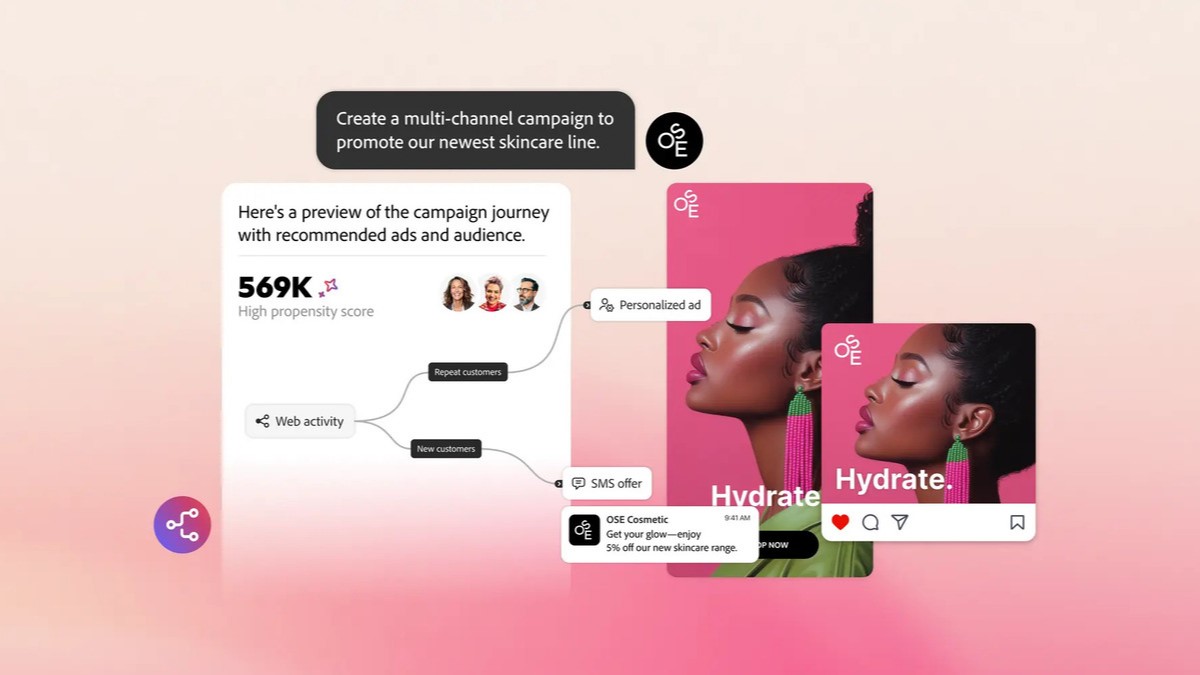 Adobe explica cómo la evolución de la inteligencia artificial está transformando el marketing, al pasar de la generación de contenido hacia la orquestación de experiencias inteligentes y personalizadas. Además, incluye hallazgos del Adobe Creators' Toolkit Report 2026 sobre la adopción de IA por parte de los creadores.