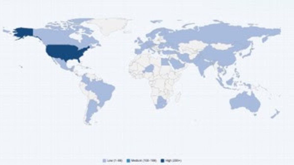 Pie de imagen: Incidencia de los ataques de DragonForce a nivel mundial. Fuente: ransomware.live. ESET analiza al DragonForce y su trasformación a plataforma cibercriminal organizada con múltiples aliados y víctimas en Latinoamérica.